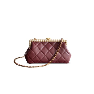 CHANEL 26C LAMBSKIN PEARLS CLUTCH AS5912 (20.5*10*7.5cm)